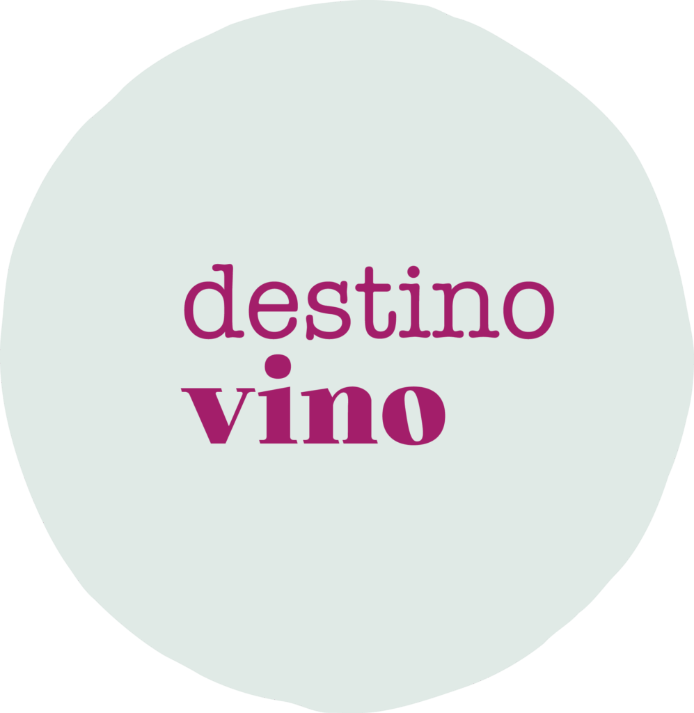 kreis mit schriftzug "destino vino"